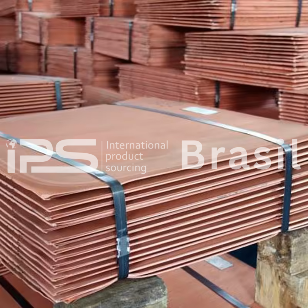 Copper Cathode 99.99% – High Purity | LME-Based Pricing | IPS Brasil | 50,000 MT Monthly